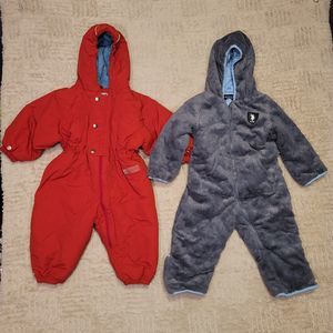 Lot of 2 US Polo Association Deux Par Deux Snow Suit Toddler 24 Months Unisex